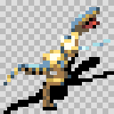 Toothsome walking animation, facing top right