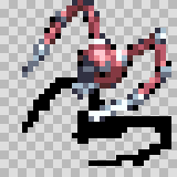 Chainomatic walking animation, facing bottom left