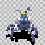 Stryk Nina walking animation, facing bottom