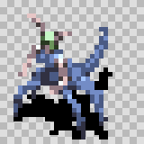 Stryk Nina walking animation, facing bottom left