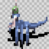 Stryk Nina walking animation, facing left