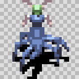 Stryk Nina walking animation, facing top