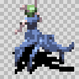 Stryk Nina walking animation, facing top left