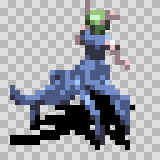 Stryk Nina walking animation, facing top right